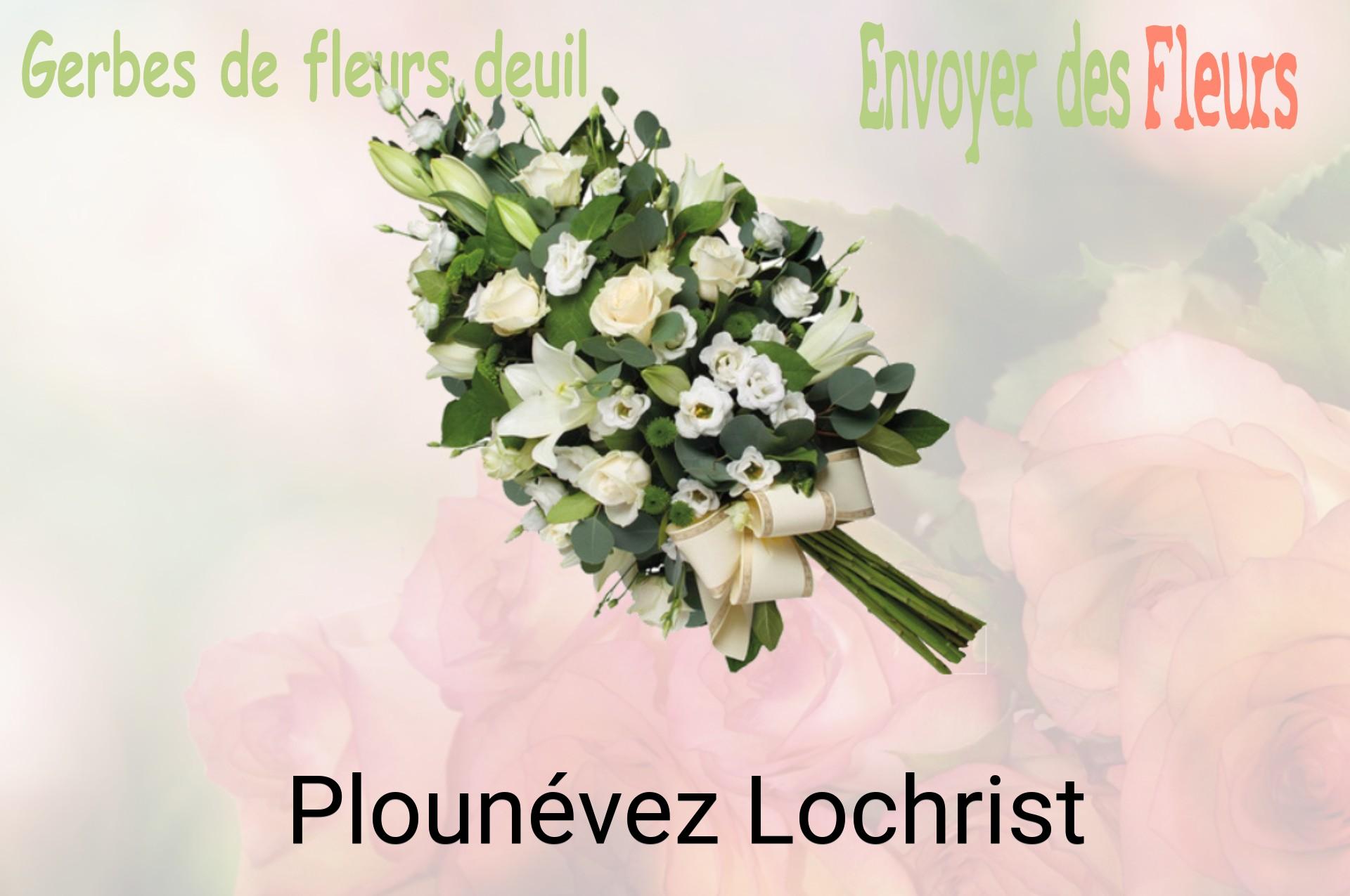 Gerbe de fleurs de deuil livrée à Plounévez-Lochrist